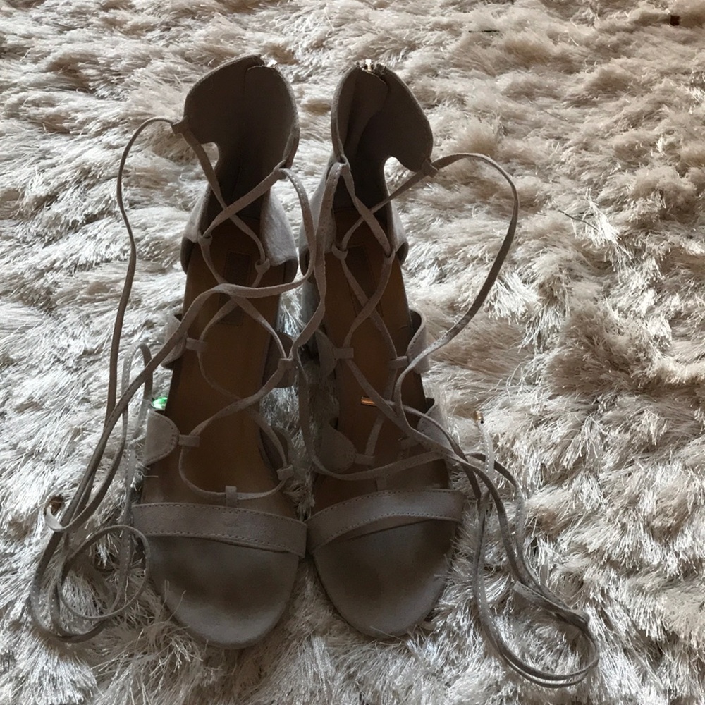 Lace up heels